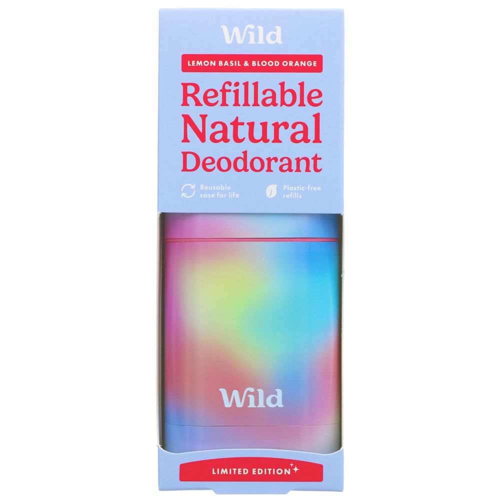 Wild Refillable Natural Aluminium Free Deodorant Limited Edition Ombre Case