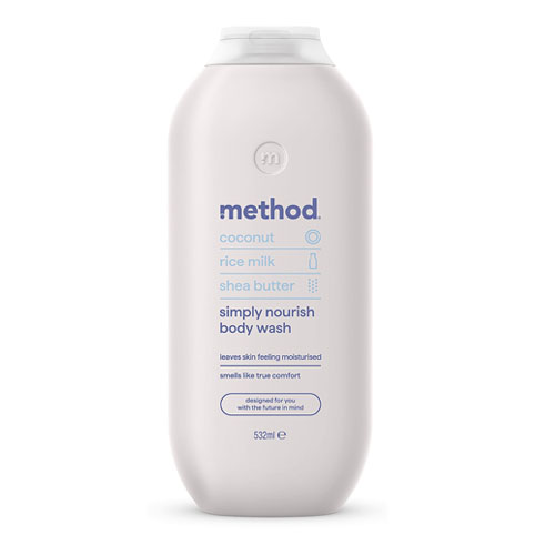 Method Body Wash - Simply Nourish - Coconut, Rice Milk & Shea Butter 532ml