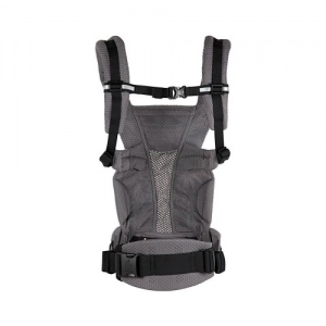 Ergobaby Omni Breeze Baby Carrier Newborn to Toddler Maximises Airflow Graphite Grey